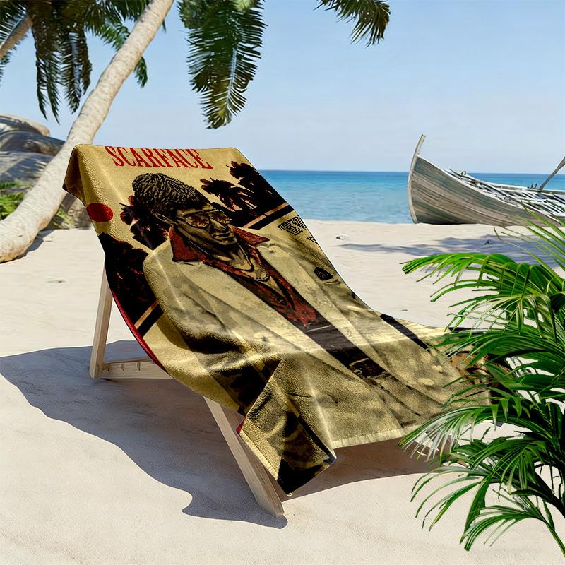 Power Ambition Scarface beach towel beach soft swim Absorbent bath towel seaside Fashion printing beach towel Travel and vacation towels