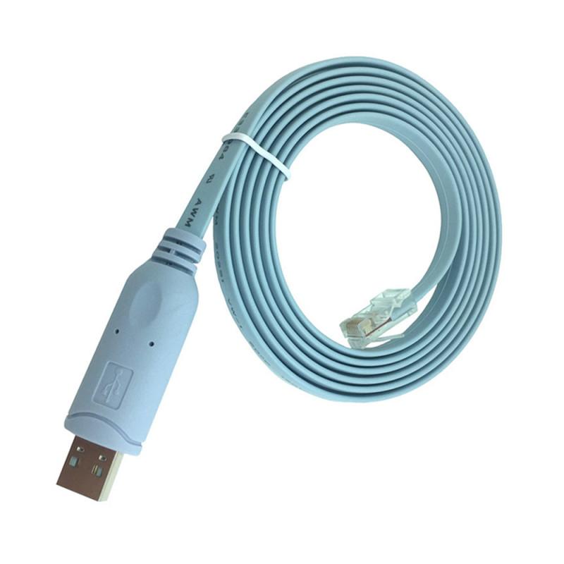 USB-RJ45 для Cisco USB-консольный кабель, отладочная линия для маршрутизатора, конвертер RJ45, коммутатор, расширение USB, компьютерная сеть