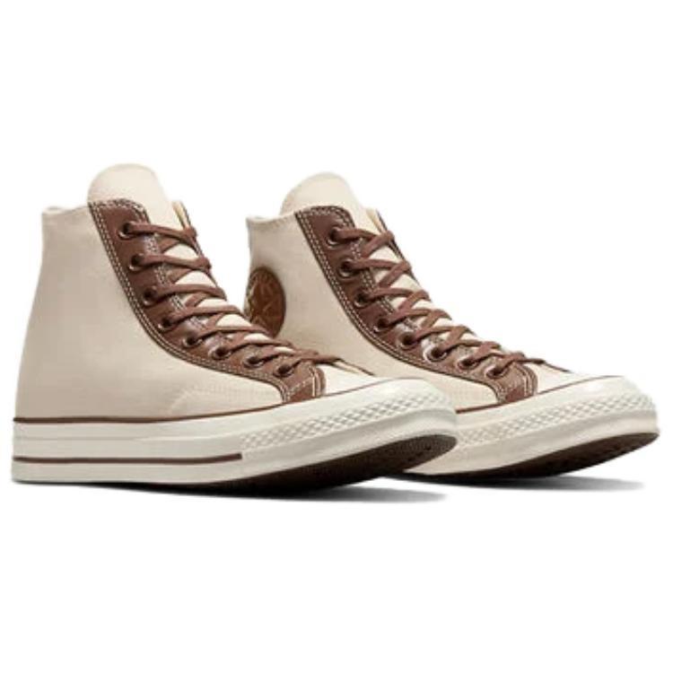 Chuck 70 Converse High 'Leather Overlays - Natural Ivory' Unisex A09450C