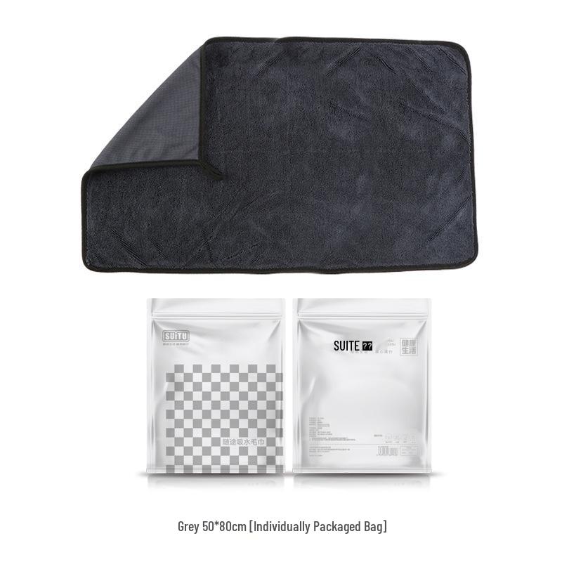 Двустороннее полотенце из микрофибры для сушки автомобиля - Толстое и впитывающее