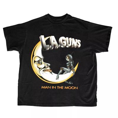 Мужская футболка LA Guns с принтом Man In A Moon, размеры S-4XL