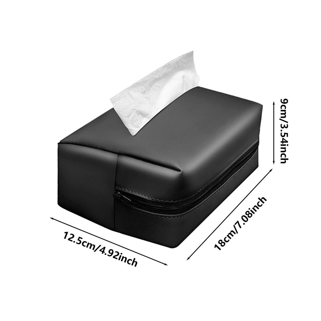 Твердая кожаная коробка для салфеток в автомобиль, подвесная переносная подлокотник, держатель для солнцезащитного козырька, сумка для хранения в салоне автомобиля, декоративные аксессуары