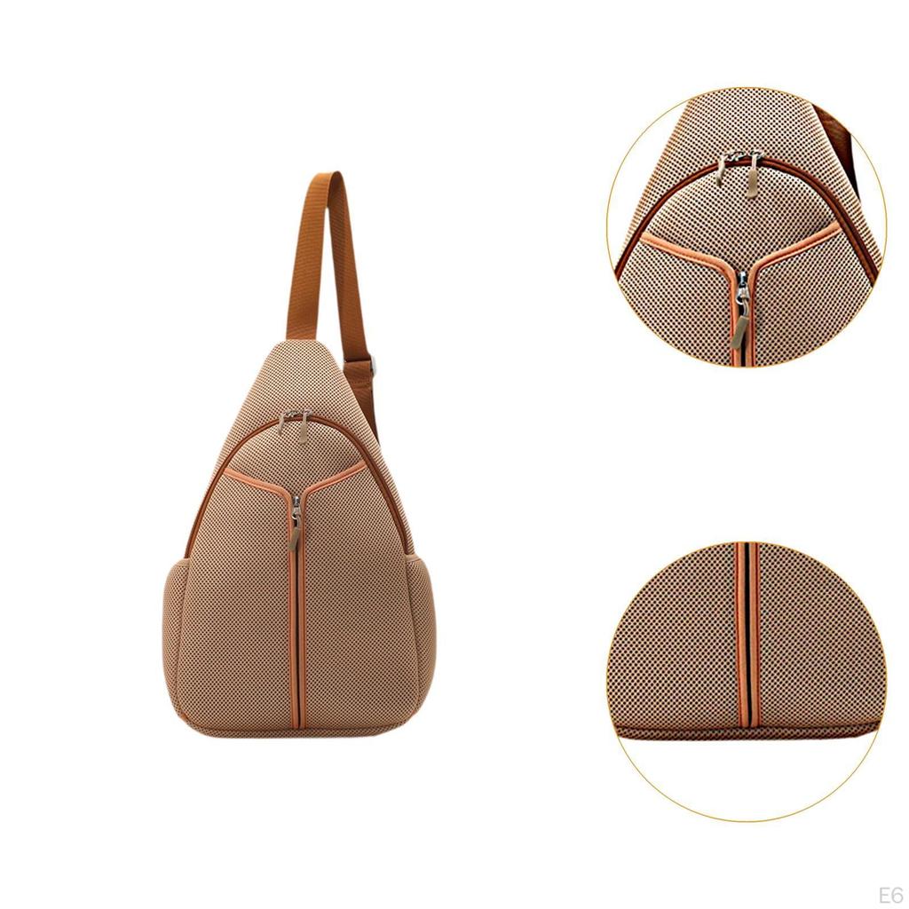 Сумка-слинг для тенниса, дышащая, регулируемая, легкая, рюкзак кроссбоди для бадминтонных ракеток