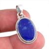 Natural Lapis Lazuli Gemstone Handmade 925 Solid Silver Gift Pendant 1.25" C6h57