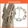 Premium Alloy Scarf Accessories Fashionable Large Buckle For Trench Coats