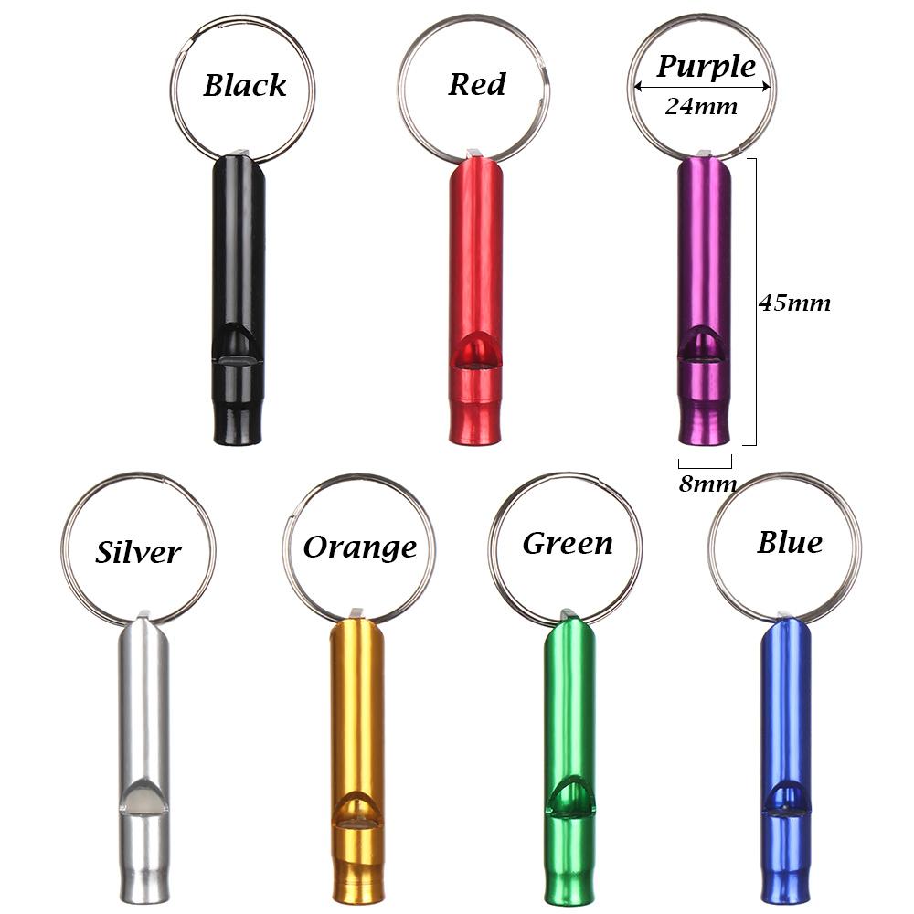 7 Colors Outdoor Camping Hiking Survival Whistle Emergency Whistles EDC Tools Training Accessories