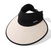 Большие поля солнцезащитная шляпа женская пустая верхняя солнцезащитная шляпа защита от ультрафиолета складная соломенная шляпа