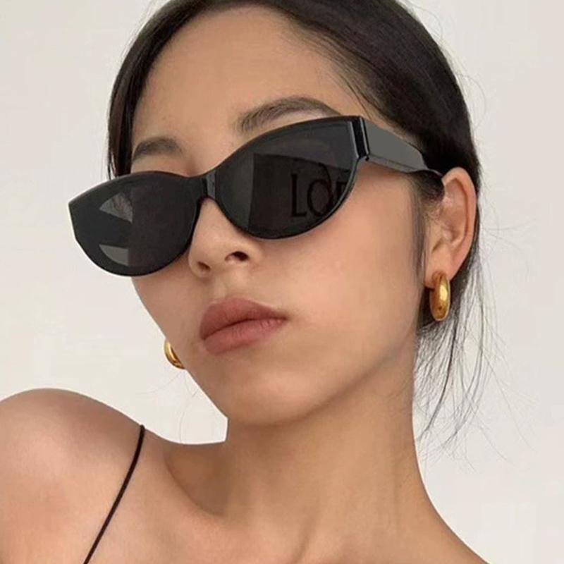 Fashion Men Small Cat Eye Sunglasses Vintage Brand Designer Eyeglasses Female Summer Sun Shading Eyewear Uv400