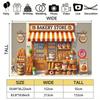 2D flat design single-piece decoration for bakery wall suitable for any season suitable for decorating rooms and gardens