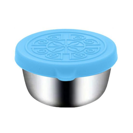 Yousheng 40 мл контейнеры для заправки салата с крышками, герметичная нержавеющая стальная соусница для ланч-боксов, пикников, путешествий, фруктов, закусок, соусов, контейнеры