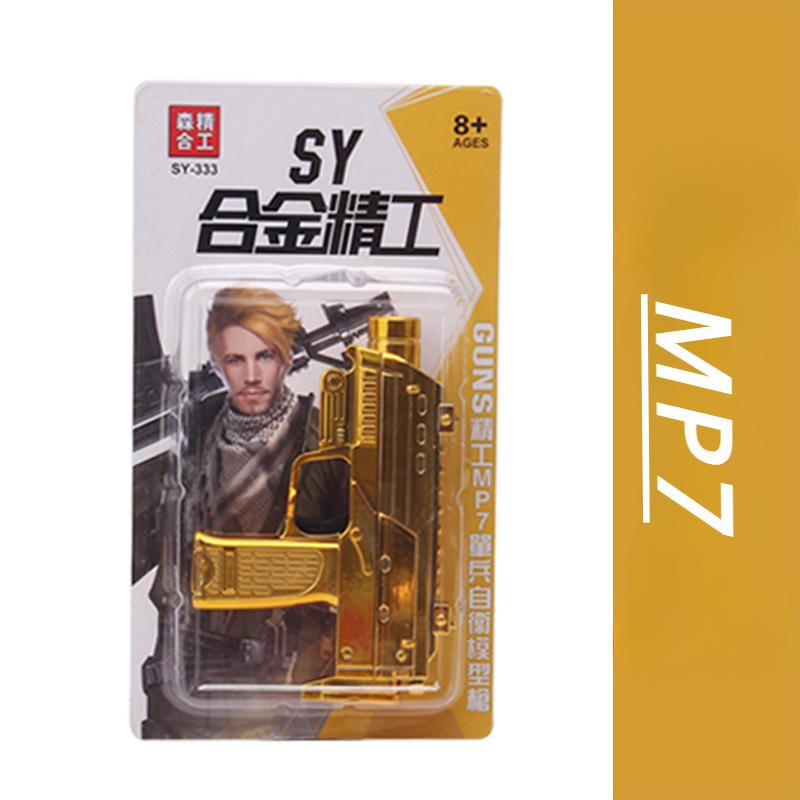 1:Мини-модель игрушечного пистолета в масштабе 6, изысканная коллекция поддельных пистолетов из сплава металла для демонстрации, подарки на день рождения для маленьких мальчиков и детей