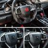 WDM2 50x40mm ABS Car Steering Wheel Cover Emblems Stickers for Honda Envix Odyssey City Jazz Fit CRV Civic Accord Insight Jade Vezel