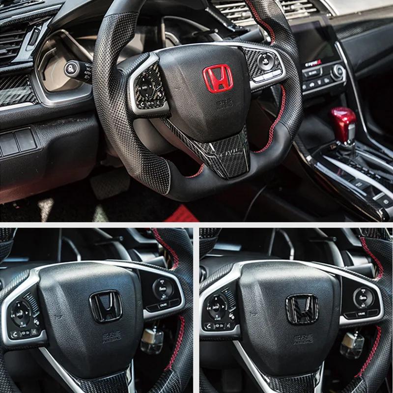 WDM2 50x40mm ABS Car Steering Wheel Cover Emblems Stickers for Honda Envix Odyssey City Jazz Fit CRV Civic Accord Insight Jade Vezel