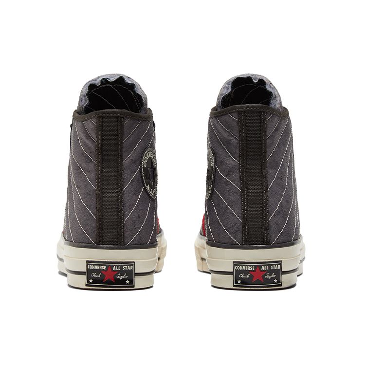 Converse Chuck Taylor All Star 1970-е Varsity Повседневные Полосатые Высокие Кеды из Канваса Унисекс Серые 172020C