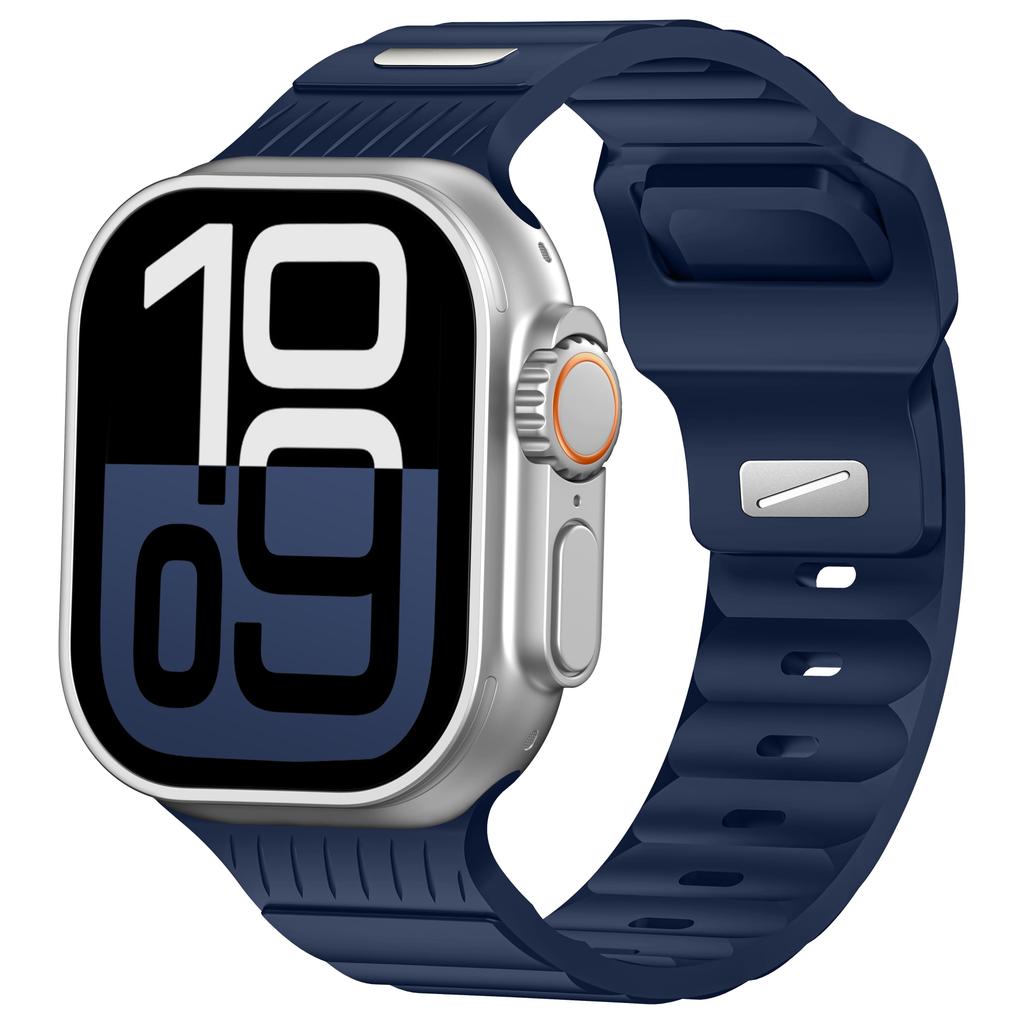 Светящийся в темноте спортивный силиконовый ремешок correas браслет для Apple Watch Ultra ремешок для iWatch 42мм 44мм 45мм 46мм 49мм Watch Series 11 10 9 8 7 6 5 SE3