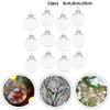 12 Pcs Clear Iridescent Glass Baubles Balls Christmas Tree Ornament DIY Decoration Hanging Pendant