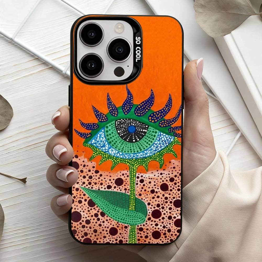 F-Смешная Тыква Y-Яёи К-К-К-Кусама Чехол для Телефона Для iPhone17,16,15,14,13,12,11 Plus,Pro Max Черный Конфетный серебристый чехол для телефона