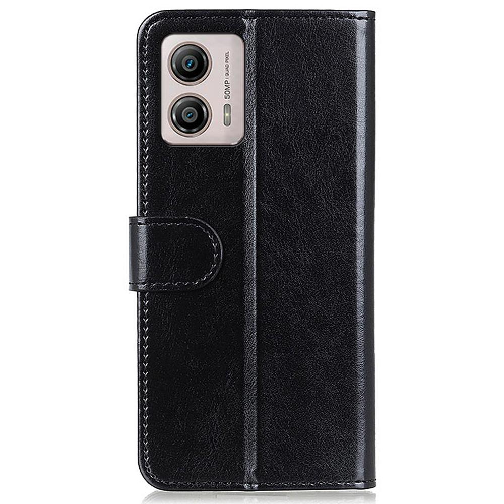 PU Leather Phone Case for Motorola Moto G53 5G/G13 4G/G23 4G,Crazy Horse Texture Stand Wallet Phone Cover