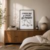 Poster J’peux pas je préfère les Phoques J'peux pas minimaliste | Affiche Papier Photo 310 g Finition Perlée Format Taille A3