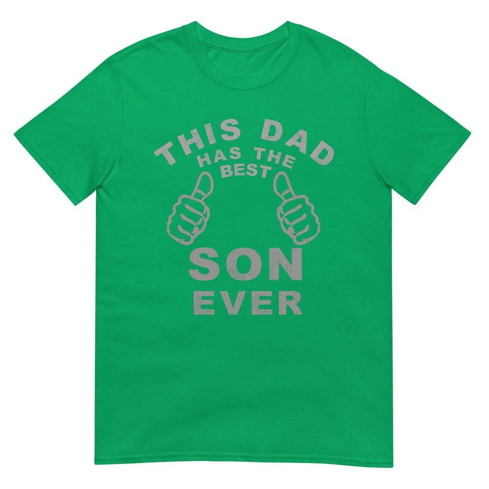 This Dad Has The Best Son Ever Funny Fathers Day Thumbs TShirt
