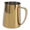 Питчер для вспенивания молока из нержавеющей стали 304, питчер для приготовления кофе на пару, многофункциональная чашка для кофе и молока для дома, золотистый 600 мл