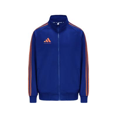 adidas Спортивная серия Lifestyle Повседневная спортивная куртка с воротником-стойкой и длинными рукавами Куртка унисекс Синяя оранжевая TR30JT-BUOG