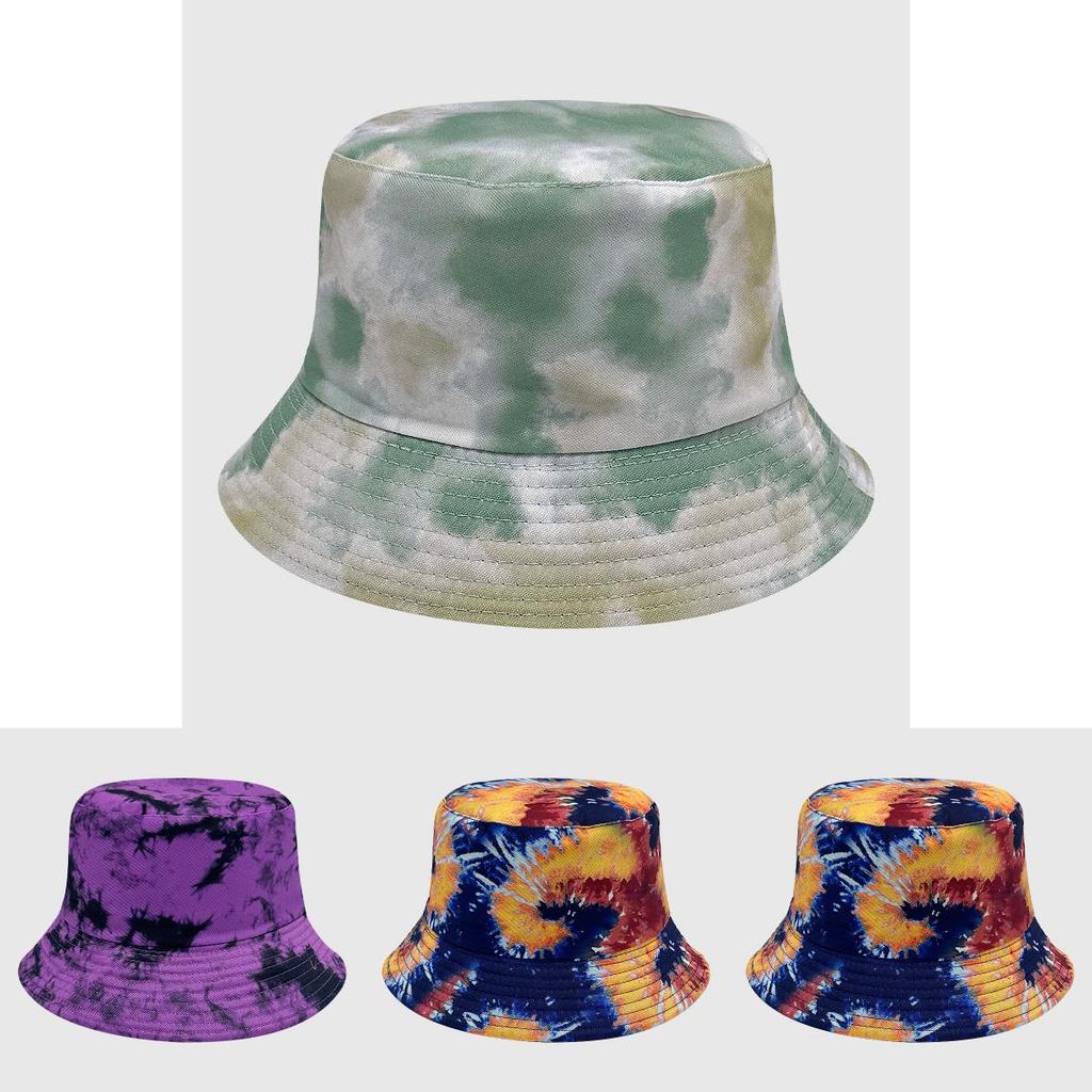 Водостойкая хлопковая панама тай-дай с солнцезащитным козырьком для занятий спортом на открытом воздухе