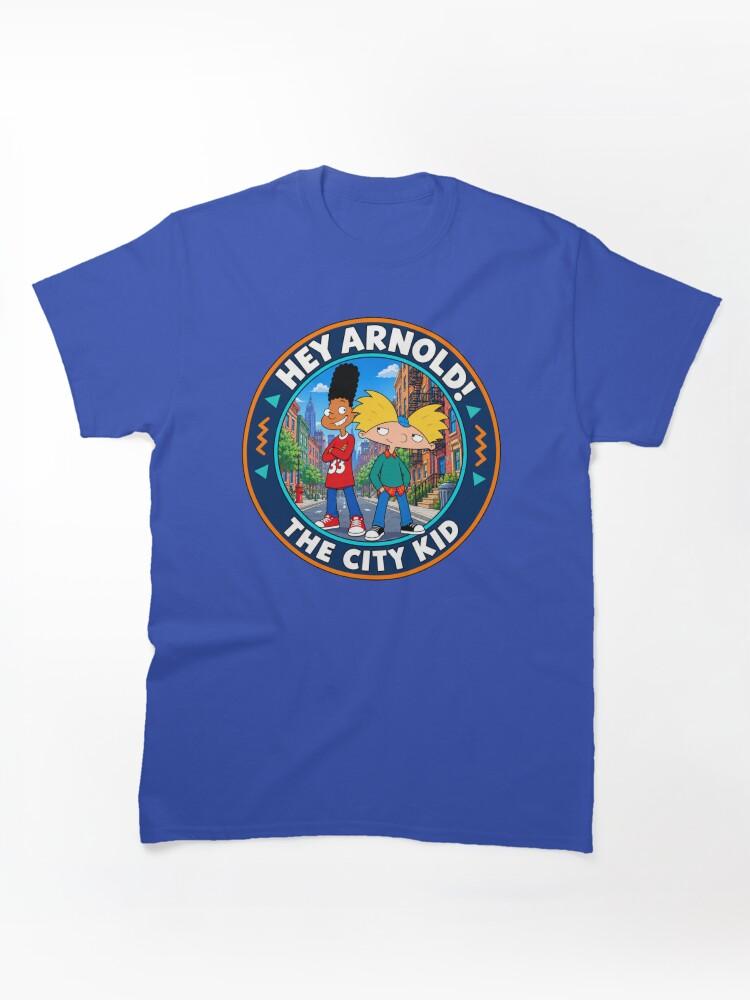Hey Arnold! Hey Arnold The City Kid Retro Badge - Hey Arnold Drawing Anime 90s Art Classic Unisex T-Shirt