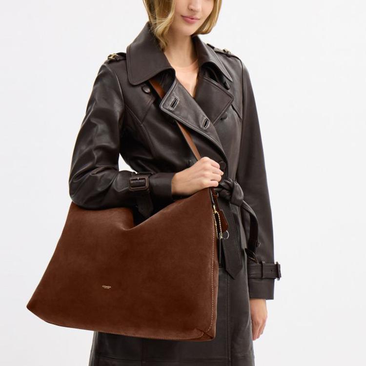 Coach Mott 47 Brand Logo Messenger Bag Unisex Shoulder Bag Warm-Brown CCW78-WBR