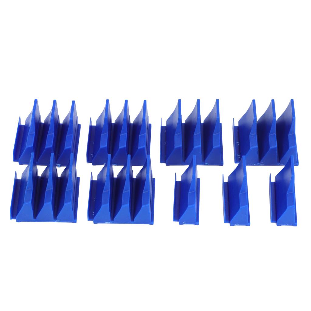 Geometric Wrench Organizer 20 Slots Modular Magnetic Wrench Rack Holder for 6mm to 38mm 1 4in to 1 1 2in Spanner Blue