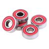 5Pcs Red Abec-7 608Rs Skateboard Roller Sealed Ball Bearings 8X22X7Mm