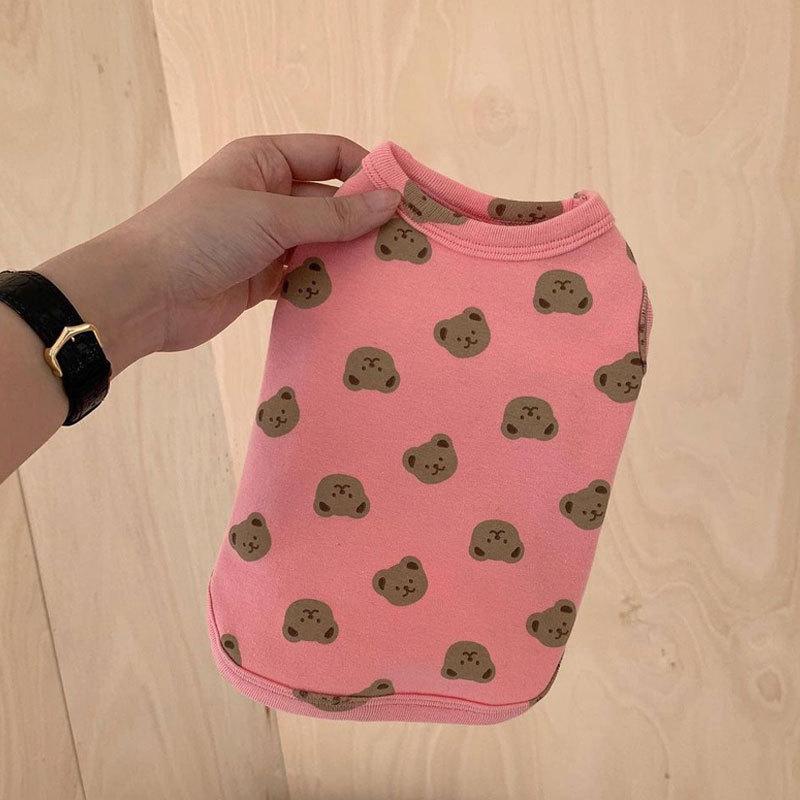 Одежда для весны и осени Нижняя рубашка для домашних животных Тедди Собака Большой медведь Кошка Померанский шпиц Йоркширский шнауцер Маленький щенок Одежда