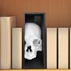 Готические журналы Подставка для книг Декор полки Череп Держатель для книг на полку Подглядывающий монстр Скульптура для дома, офиса и декора на Хэллоуин