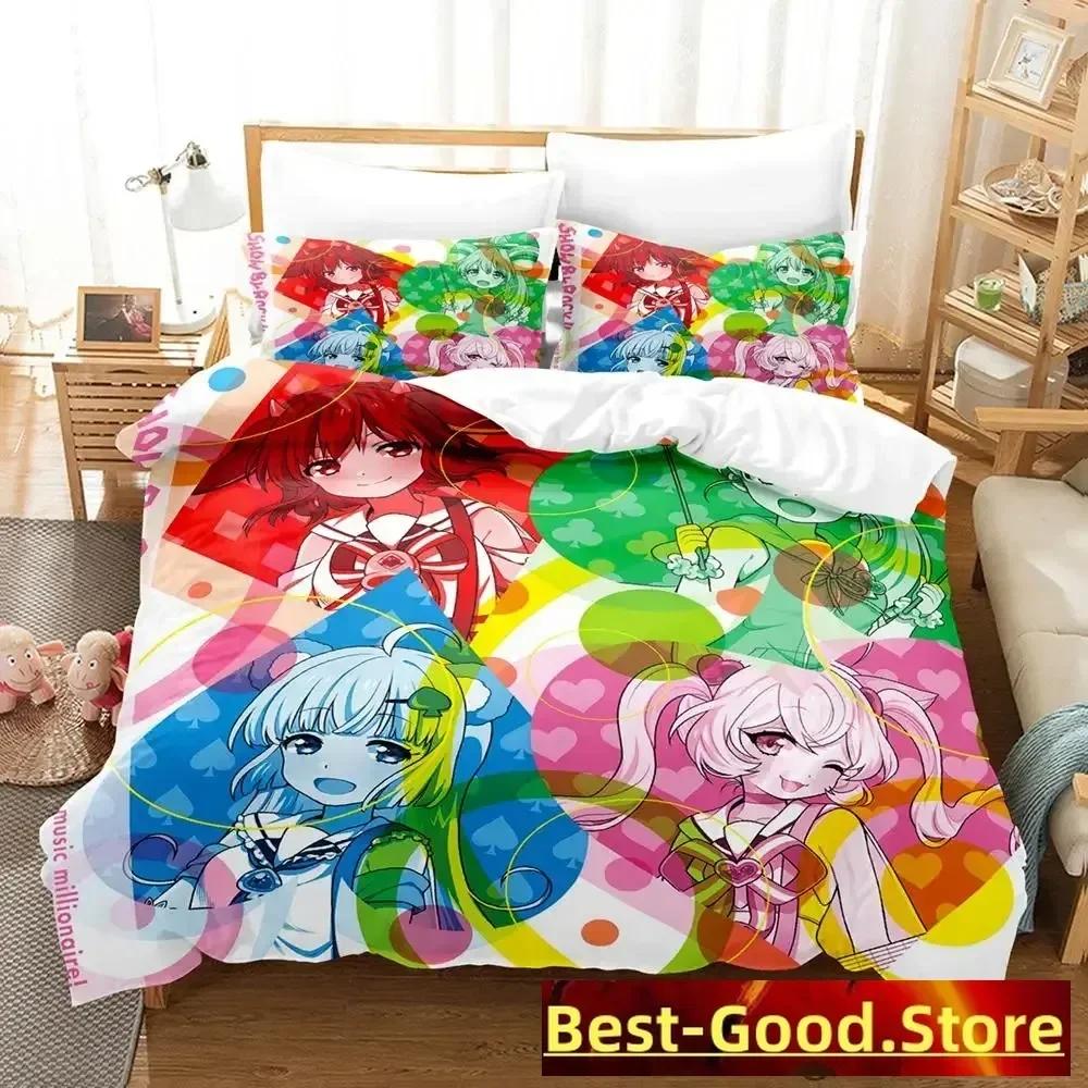 Новый Show By Rock! Комплект постельного белья Single Twin Full Queen King Size Bed Set Adult Kid Bedroom Duvetcover Sets Anime Parure de lit Bed