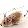 1Pcs Funny Lifelike Plush Mouse Running Rat Toy for Cats Dogs Pets Kids Random Color