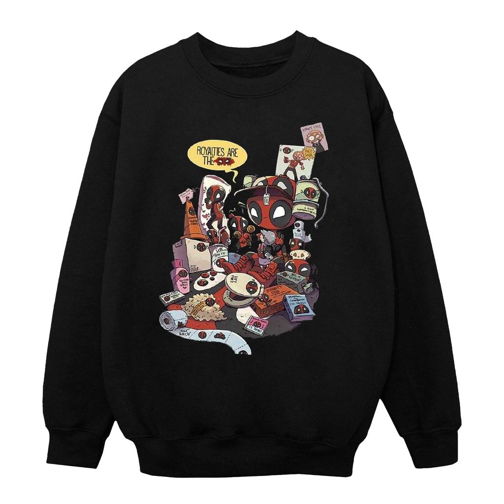 Marvel Женская/дамская толстовка Deadpool Merchandise Royaltyties