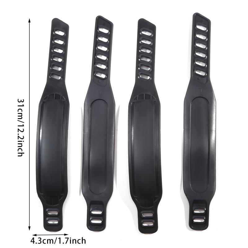 4 шт. ремни для велотренажера, регулируемая длина, ремни для педалей велосипеда, универсальные для более стационарного велоспорта, фиксирующие ленты для фитнеса