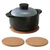 2Pcs Cork Trivet Set Heat Resistant Thick Cork Coasters Dishes Versatile