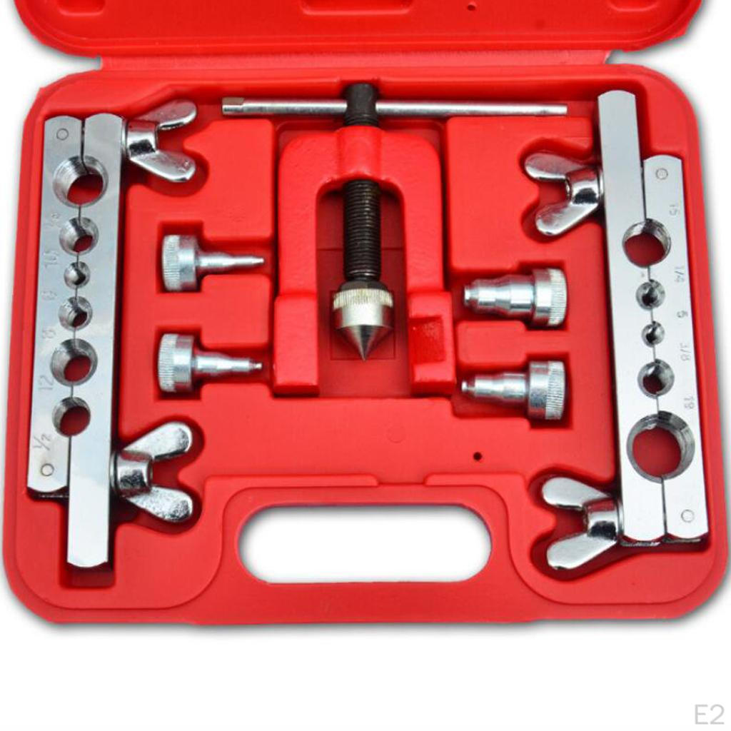 Flaring Tool, 3 Manual Expander Tool Copper Heads Tube Swaging Kit, 7Pcs/Set