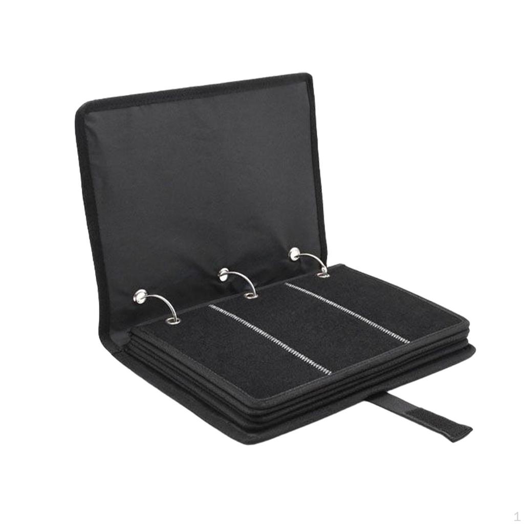 Портативный органайзер для коллекции нашивок с металлическими кольцами