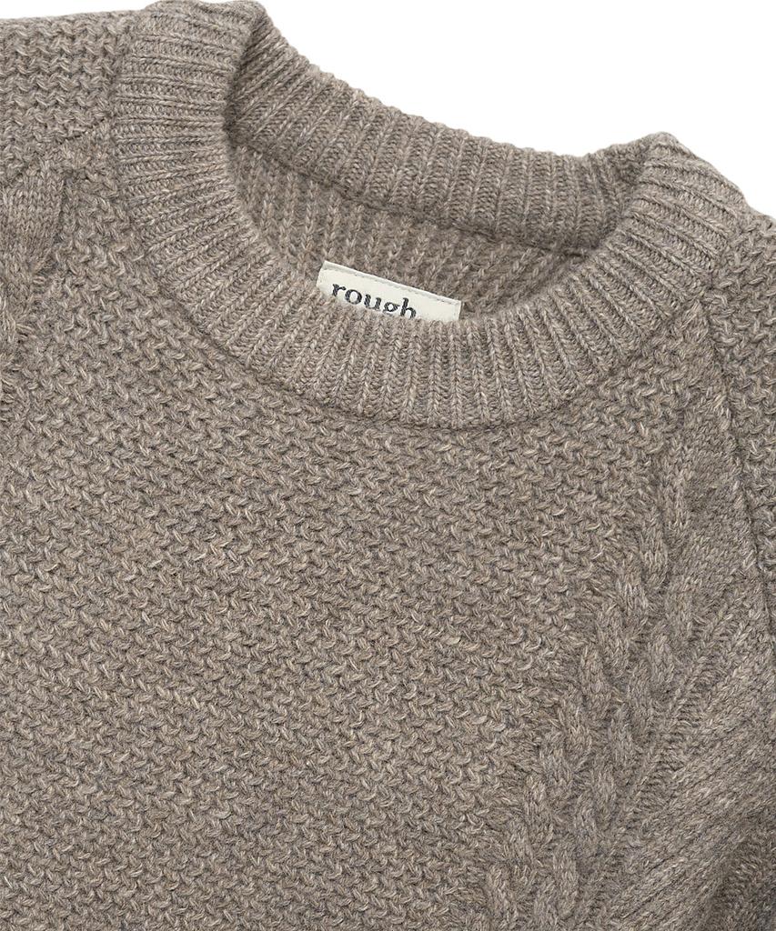 Leopeusaideu Aran Sweater Walnut