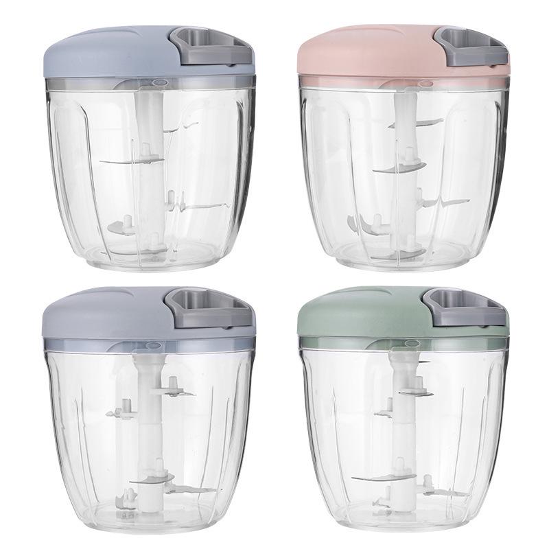 900 мл Бытовая многофункциональная овощерезка и пресс для чеснока - Детский кухонный комбайн и мясорубка