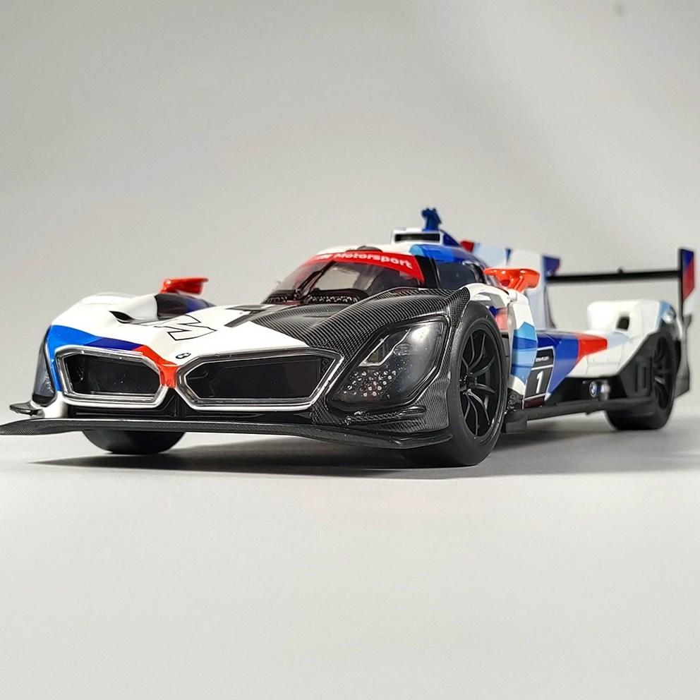 BMW M Hybrid V8 1:Модель гоночного автомобиля из литого сплава, масштаб 1:24 - Синяя Коллекционная фигурка для демонстрации