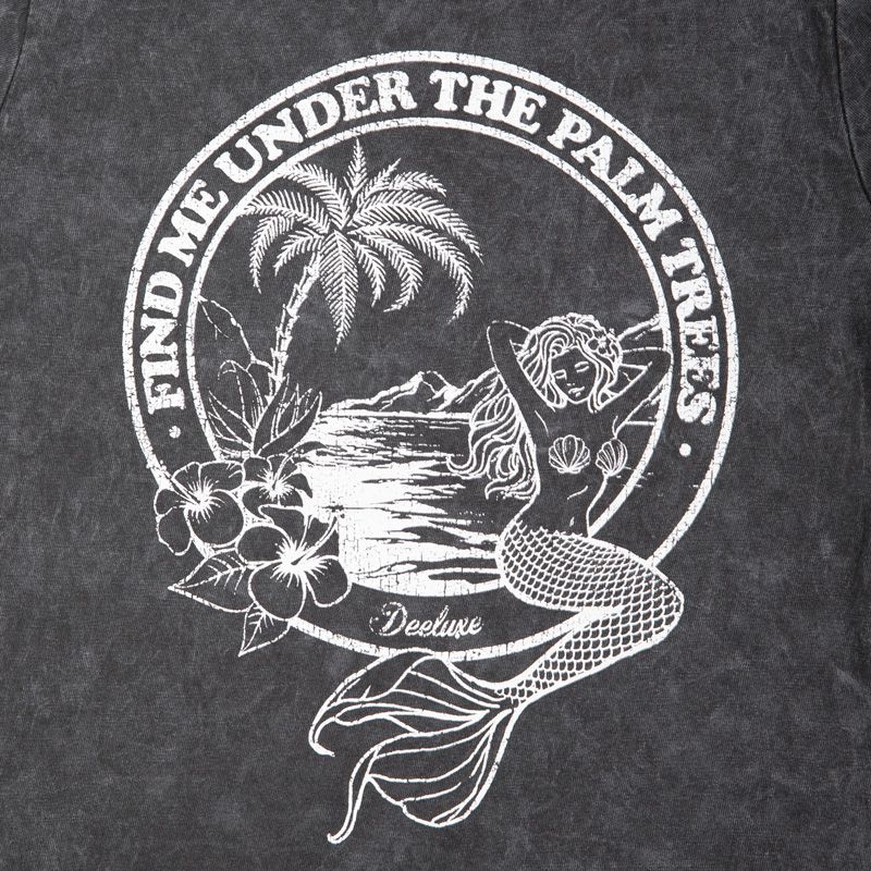 Детская футболка цвета Хизер серого цвета с логотипом спереди DEELUXE 74