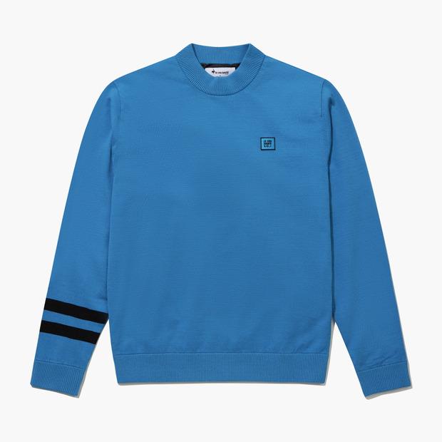 LECOQ GOLF Мужской базовый ветрозащитный свитер _Синий Gq421Mkpo9