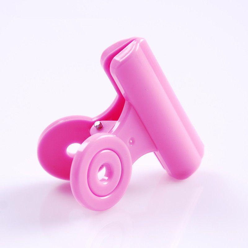 Color Plastic Ticket Holder Candy-Colored Clips Ticket Clips For Home Large Financial Transparent Document Folder Office Stationery