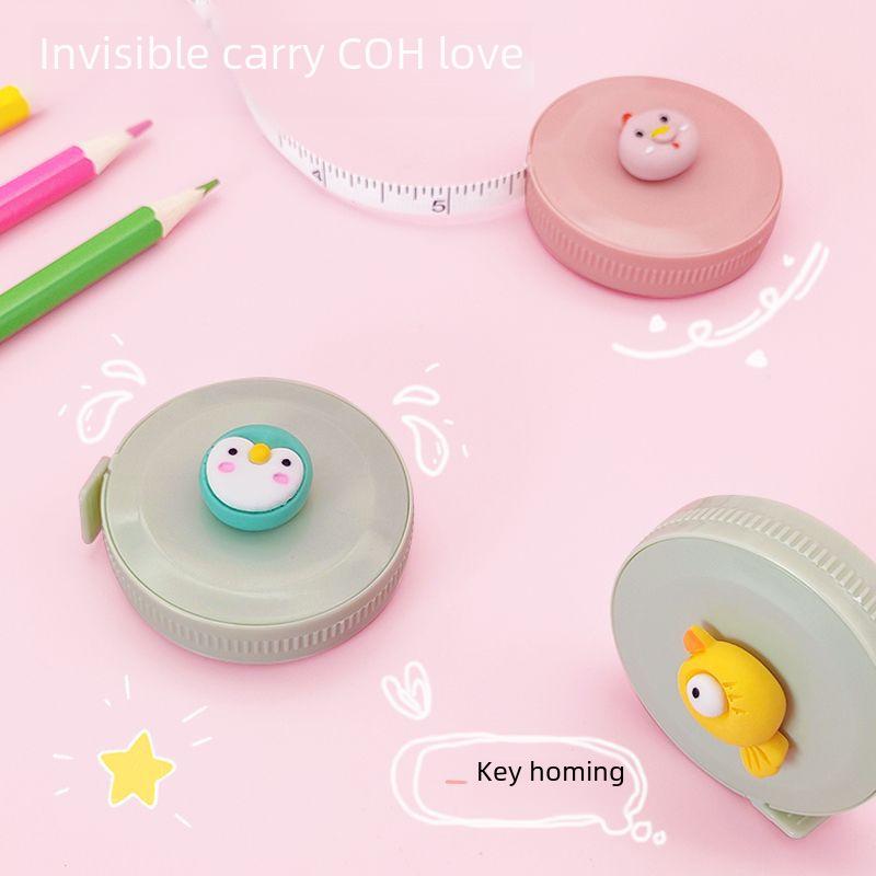 Мультяшная выдвижная рулетка: Симпатичная, удобная, многофункциональная мини-линейка для студентов