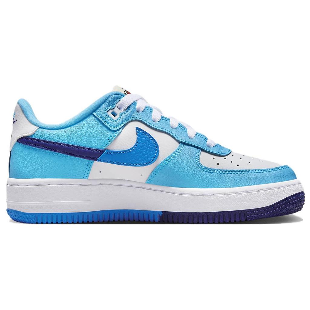 Nike Air Force 1 LV8 2 GS Split - Light Photo Blue Kids Sneakers White Deep-Royal-Blue Baltic-Blue DZ2660-100