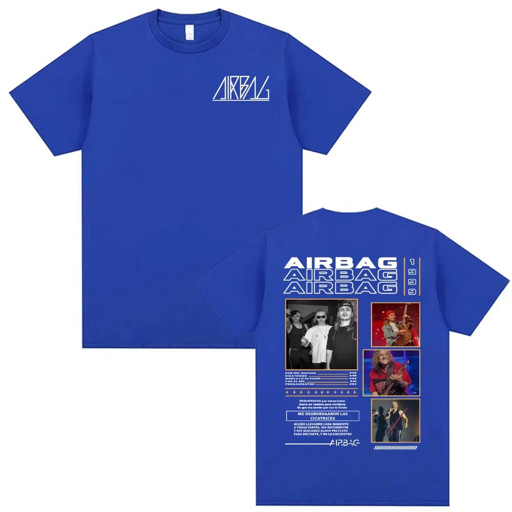 rock band AIRBAG 100cotton Unisexs shirt Summer oversized Cover album graphics shirts Womens Y2k rock Hip Hop streetwear Tshirt