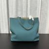 High End Custom-made Full Leather Inside And Outside Double-sided Minimalist High-end Top Layer Cowhide Bag Minimalist Tote Bag Large Bag